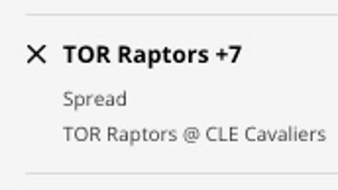 The Toronto Raptors' odds at the Cleveland Cavaliers from DraftKings Sportsbook as of Sunday, Feb. 26th at 10 a.m. ET.