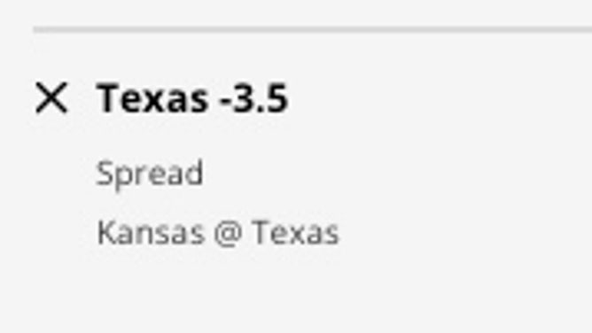 The Texas Longhorns' odds vs. the Kansas Jayhawks from DraftKings Sportsbook as of Saturday, March 4th at 10:45 a.m. ET.