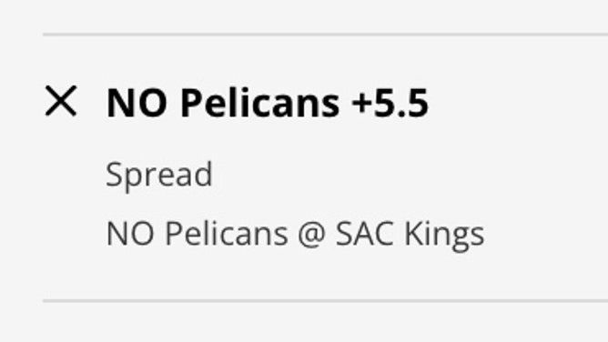 The New Orleans Pelicans' odds at the Sacramento Kings from DraftKings Sportsbook as of Monday, March 6 at 3 a.m. ET.