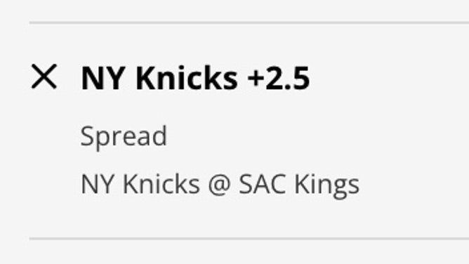 The New York Knicks' odds at the Sacramento Kings from DraftKings Sportsbook as of Thursday, March 9th at 10 a.m. ET.
