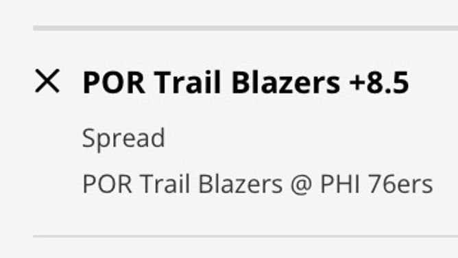 The Portland Trail Blazers' odds vs. the Philadelphia 76ers from DraftKings Sportsbook as of Friday, March 10 at 3:30 p.m. ET
