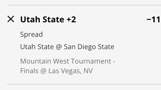 The Utah State Aggies' odds vs. the San Diego State Aztecs in the Mountain West Conference Tournament Championship from DraftKings Sportsbook