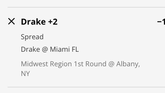 The Drake Bulldogs' odds vs. Miami Hurricanes in the 2023 NCAA Tournament from DraftKings Sportsbook as of Thursday, March 16th at 11:15 a.m. ET.