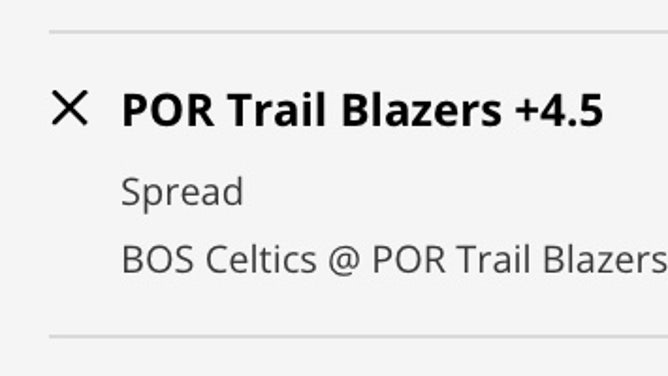 The Portland Trail Blazers' odds vs. the Boston Celtics from DraftKings Sportsbook as of Friday, March 17th at 10:50 a.m. ET.