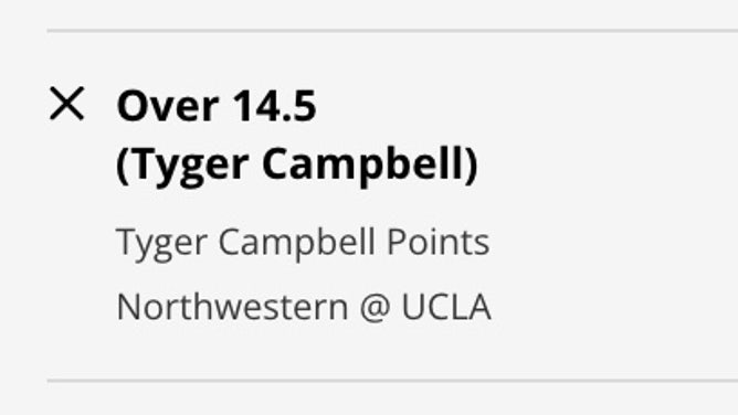Odds for UCLA PG Tyger Williams' point prop vs. the Northwestern Wildcats Saturday in the 2023 NCAA Tournament from DraftKings Sportsbook.