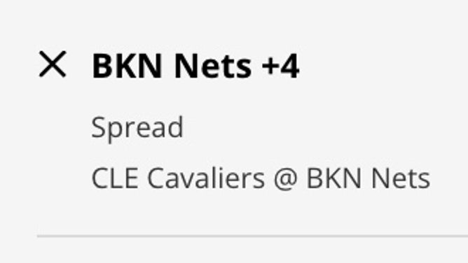 The Brooklyn Nets' odds vs. the Cleveland Cavaliers from DraftKings Sportsbook as of Tuesday, March 21st at 3:45 p.m. ET.