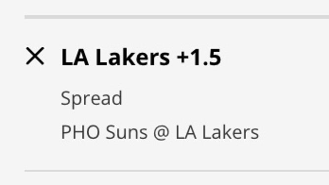 The Los Angeles Lakers' odds vs. the Phoenix Suns from DraftKings Sportsbook as of Wednesday, March 22 at 1:15 a.m. ET.