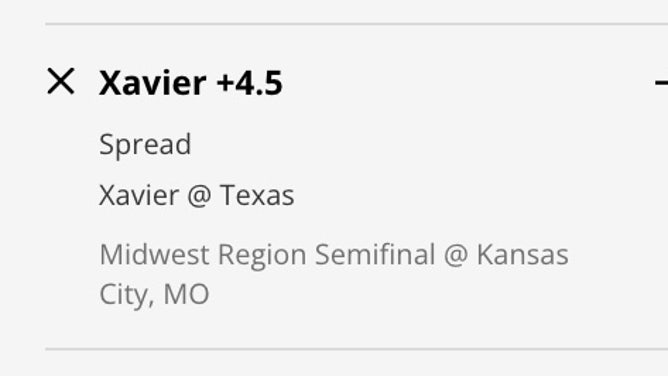 The Xavier Musketeers' odds vs. Texas Longhorns in the Sweet 16 of the 2023 NCAA Tournament from DraftKings Sportsbook.