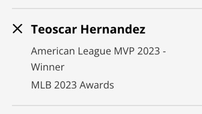 Seattle Mariners OF Teoscar Hernández's odds to win 2023 AL MVP at DraftKings Sportsbook.
