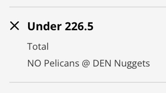 The New Orleans Pelicans' odds vs. the Denver Nuggets from DraftKings Sportsbook as of Thursday, March 30th.