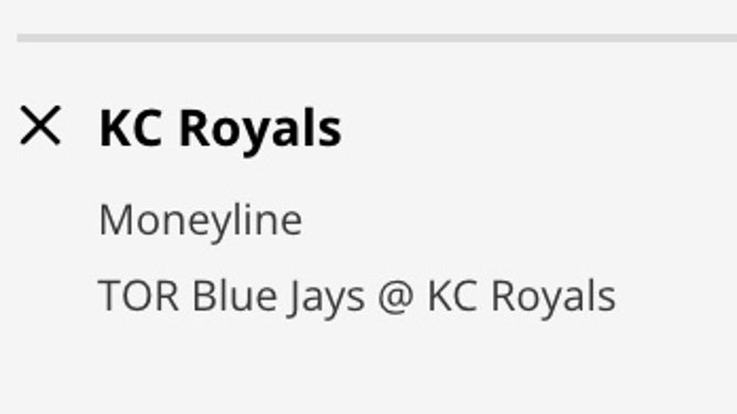 The Kansas City Royals' odds vs. the Toronto Blue Jays from DraftKings Sportsbook as of Monday, April 3rd at 12:45 a.m. ET.