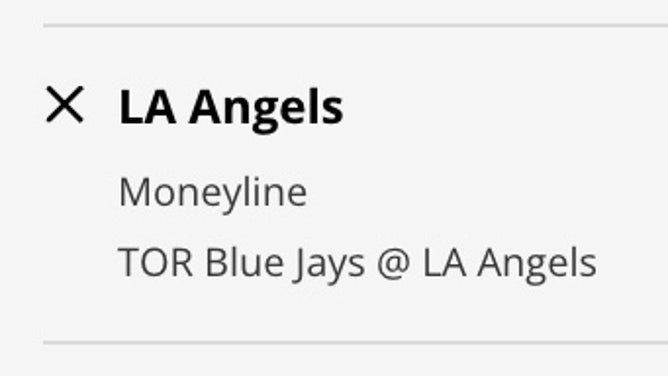 The LA Angels' odds vs. the Toronto Blue Jays from DraftKings Sportsbook as of Saturday, April at 1:20 p.m. ET
