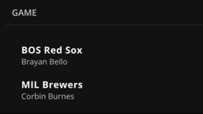 Betting odds for Red Sox at Brewers Sunday, April 23rd from DraftKings Sportsbook.