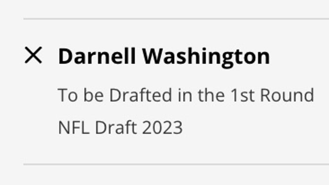 Odds for Georgia TE Darnell Washington to go in the 1st-round of the 2023 NFL Draft at DraftKings.