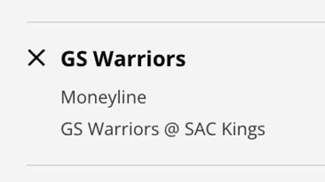 The Golden State Warriors' odds vs. the Sacramento Kings for Game 5 of their NBA playoff series from DraftKings.