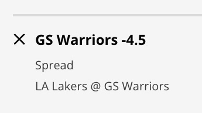 The Warriors' odds vs. the Lakers in Game 1 of their NBA 2023 playoff series from DraftKings.