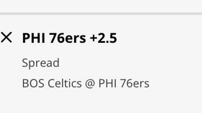 Odds for the Philadelphia 76ers vs. the Boston Celtics in Game 6 of the 2023 Eastern Conference Semifinals from DraftKings.