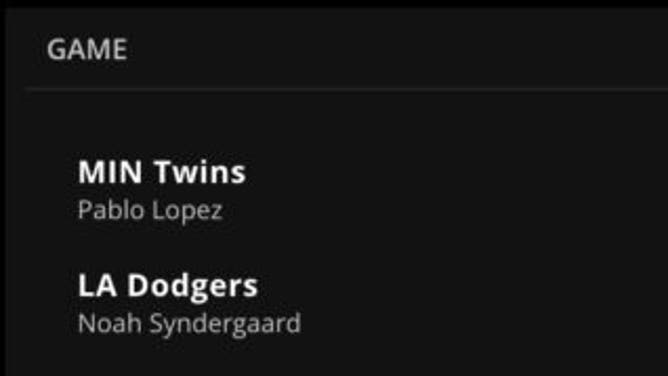 Betting Odds for Twins-Dodgers Monday in the MLB as of 11:30 a.m. ET Monday, May 15th from DraftKings.