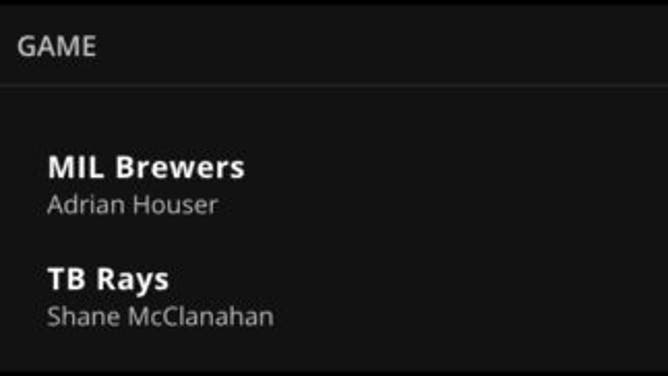Betting odds for the Brewers vs. the Rays Friday, May 19th from DraftKings.