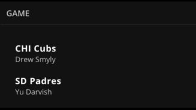 Betting odds for the Cubs-Padres meeting in MLB Saturday, June 3 from DraftKings.