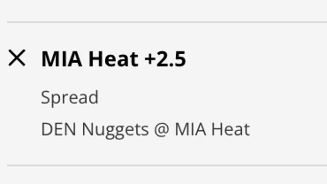 The Miami Heat's odds vs. the Denver Nuggets in Game 3 of the 2023 NBA Finals as of 1 p.m. ET Monday, June 5 from DraftKings.