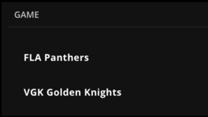 Betting odds for the Panthers at the Golden Knights in Game 2 of the 2023 Stanley Cup Final from DraftKings.