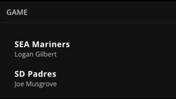 Betting odds for the Mariners vs. the Padres in MLB Tuesday from DraftKings.