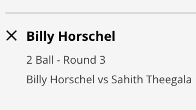 Betting odds for Horschel over Theegala in Round 3 of the 2023 U.S. Open from DraftKings.