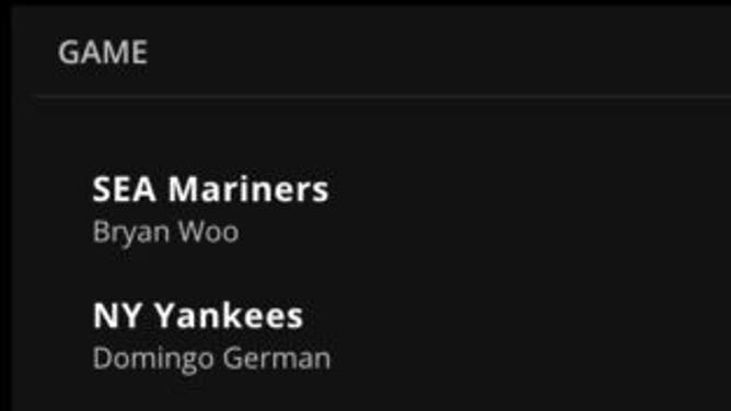 Betting odds for the Mariners vs. the Yankees in MLB Thursday from DraftKings as of 2:30 p.m. ET.
