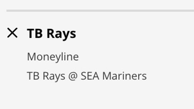 Betting odds for the Tampa Bat Rays vs. Seattle Mariners Saturday from DraftKings.