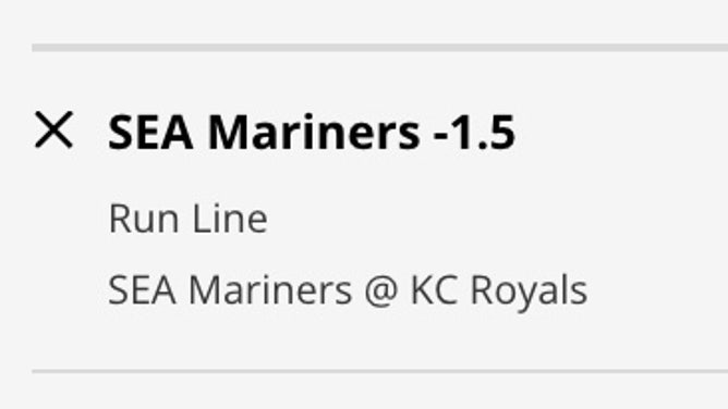 The Seattle Mariners' RL odds vs. the Kansas City Royals in MLB Tuesday, Aug. 15 from DraftKings.