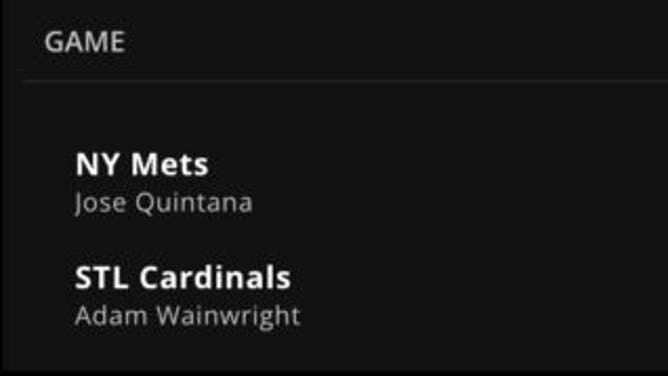 Mets-Cardinals betting odds in MLB Thursday, August 17th from DraftKings.