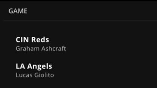 Reds-Angels betting odds in MLB Tuesday, August 22nd from DraftKings.
