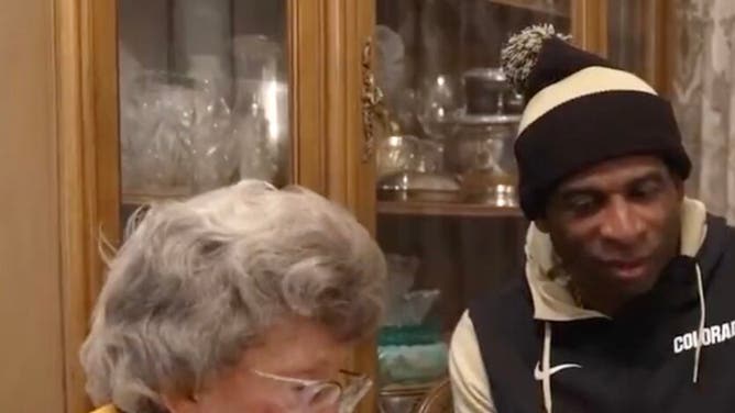 Deion Sanders Meets With Colorado Superfan Peggy Coppom - Outkick | OutKick