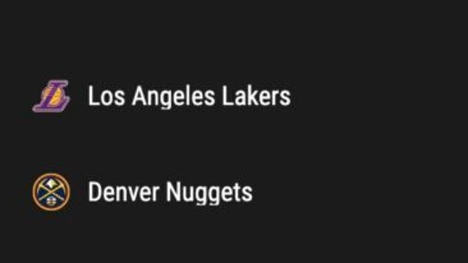 Odds for the Lakers-Nuggets game on Tuesday, October 24th from PointsBet.