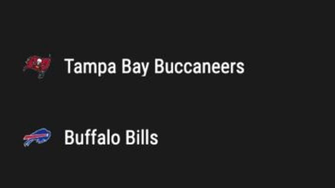 Betting odds for the Tampa Bay Buccaneers at Buffalo Bills in NFL Week 8 as of Thursday, October 26th at 3 p.m. ET.