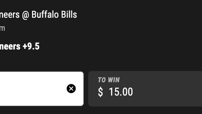 Bet 1.5 units on Tampa Bay Buccaneers +10.5 (1 unit = $10) at the Buffalo Bills in Week 8.