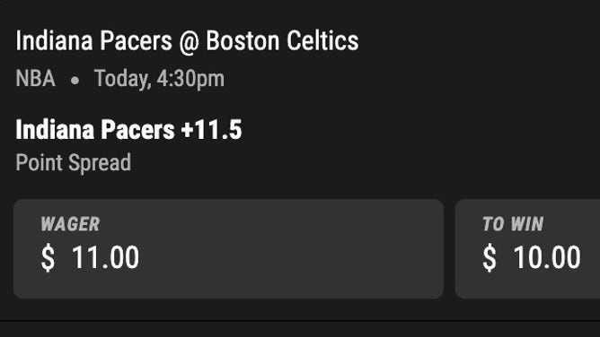 Bet 1.1u on the Pacers +11.5 (-110) at the Celtics in NBA Wednesday.