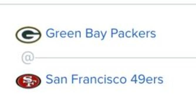 FanDuel Sportsbook's 1st spread for Green Bay vs. San Francisco in the 2024 divisional round.