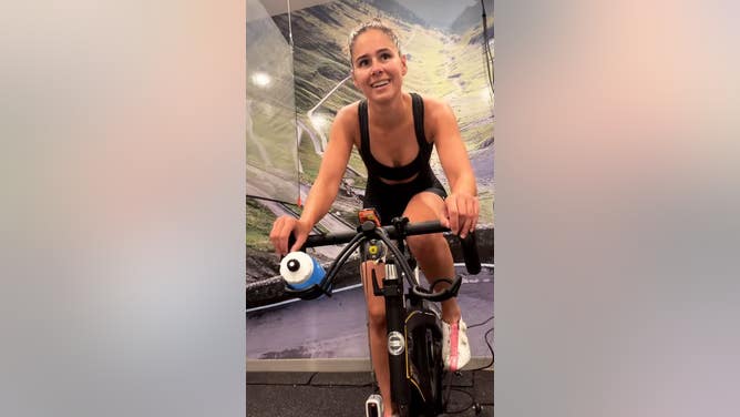 Speed Skater Turned Cyclist Alexandra Ianculescu Works On Her Tan Lines