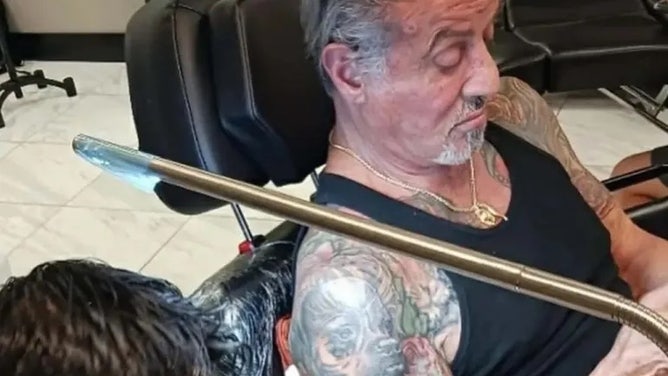 Sylvester Stallone tattoo wife