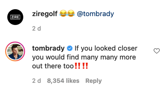 Tom Brady golf balls