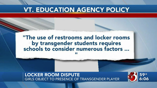 Vermont's Department of Education says transgender athletes shouldn't be required to use a locker room that conflicts with that student's gender identity