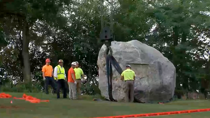 Wisconsin rock removed campus