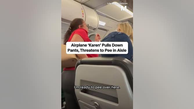 Woman Pulls Her Pants Down On Airplane