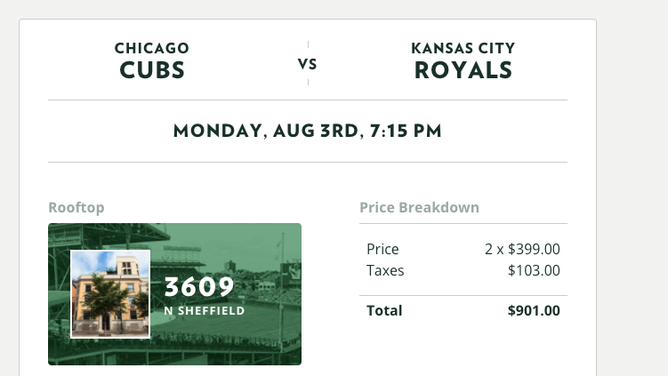 Wrigley rooftop prices