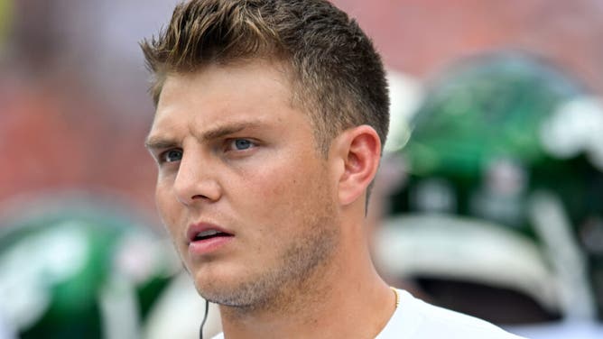New York Jets QB Zach Wilson cleared to return. (Photo by Nick Cammett/Diamond Images via Getty Images)