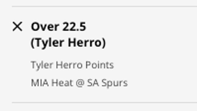 Miami Heat Tyler Herro's point prop from DraftKings Sportsbook as of Saturday, December 17th at 1 p.m. ET.