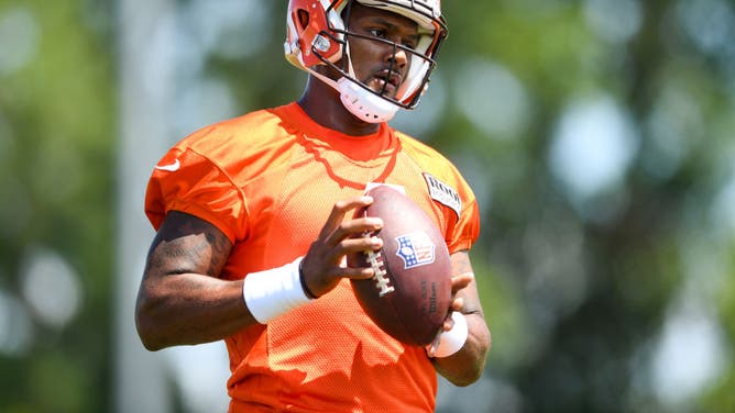 Inside Judge Robinson's Controversial Deshaun Watson Ruling — Deshaun Watson (4) of the Cleveland Browns runs a drill during Cleveland Browns training camp at CrossCountry Mortgage Campus on July 30, 2022, in Berea, Ohio.