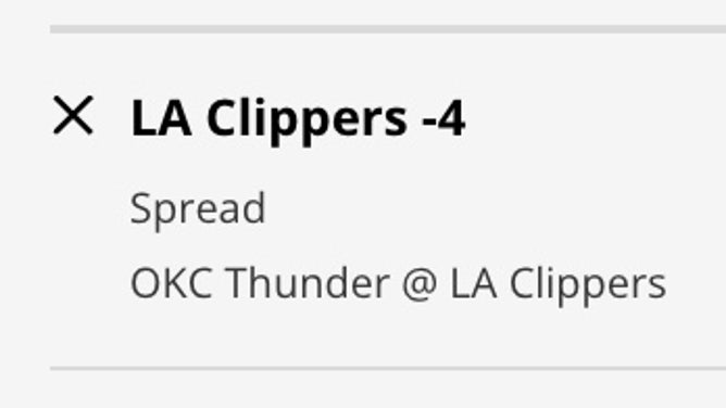 The Los Angeles Clippers' odds vs. the Oklahoma City Thunder from DraftKings Sportsbook as of Thursday, March 23rd at 11:15 a.m. ET.